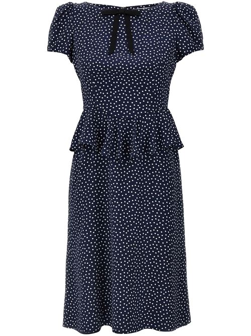 Polka dot print silk dress ALESSANDRA RICH | FABX4007F45101944